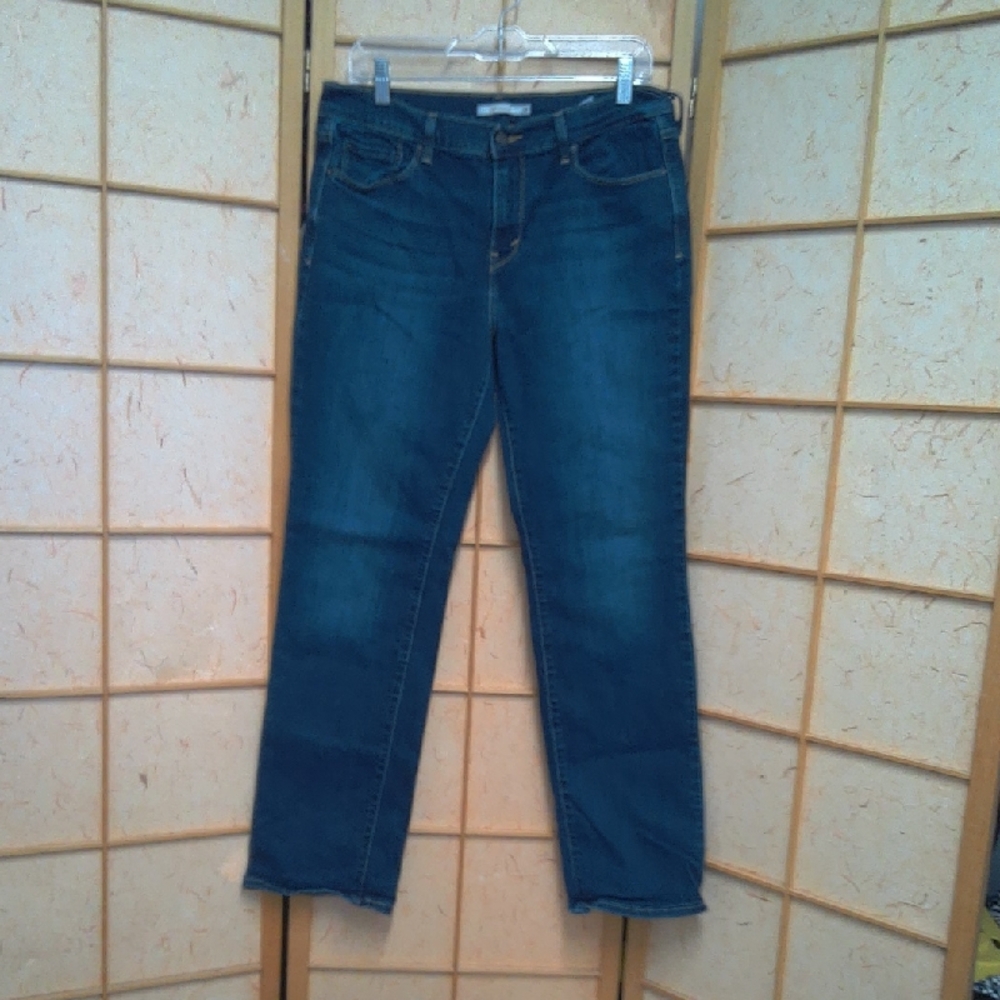 Levi's Dark Blue Jeans 505 Straight Size 12